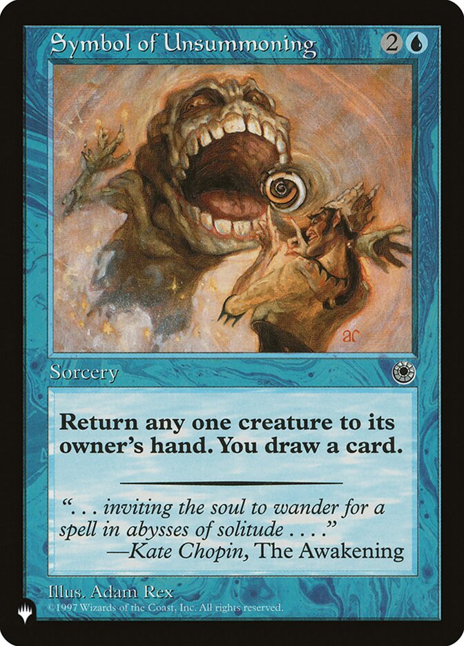 Symbol of Unsummoning - Magic: The Gathering - MoxLand