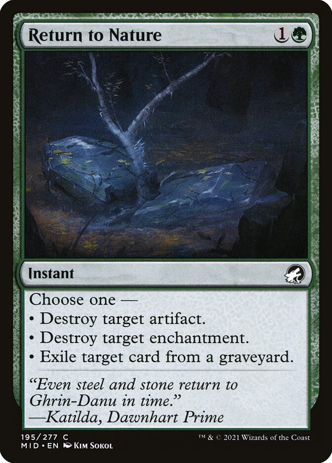 Retorno à Natureza / Return to Nature - Magic: The Gathering - MoxLand
