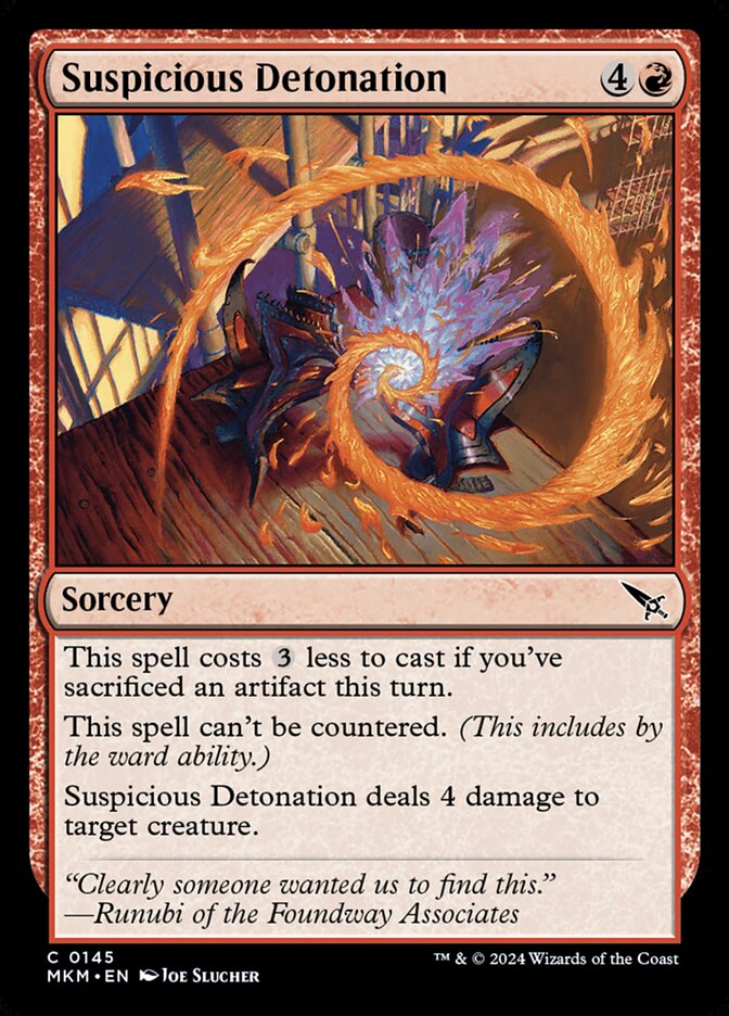 Detonação Suspeita / Suspicious Detonation - Magic: The Gathering - MoxLand