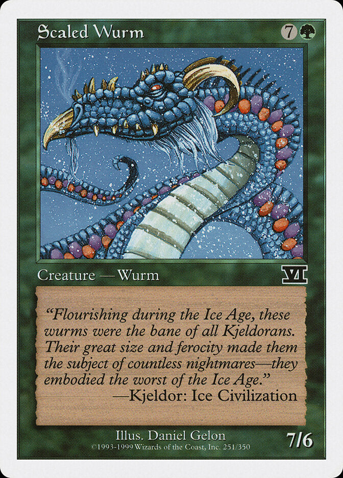 Serpente Terrestre Escamada / Scaled Wurm - Magic: The Gathering - MoxLand