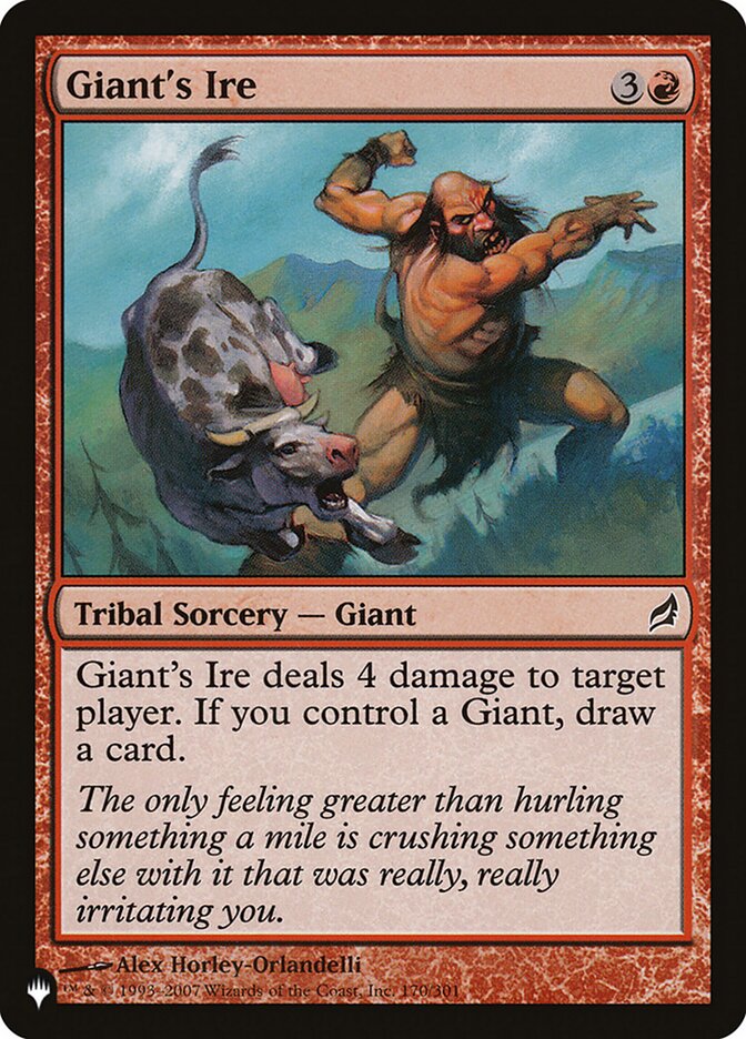 Ira do Gigante / Giant's Ire - Magic: The Gathering - MoxLand