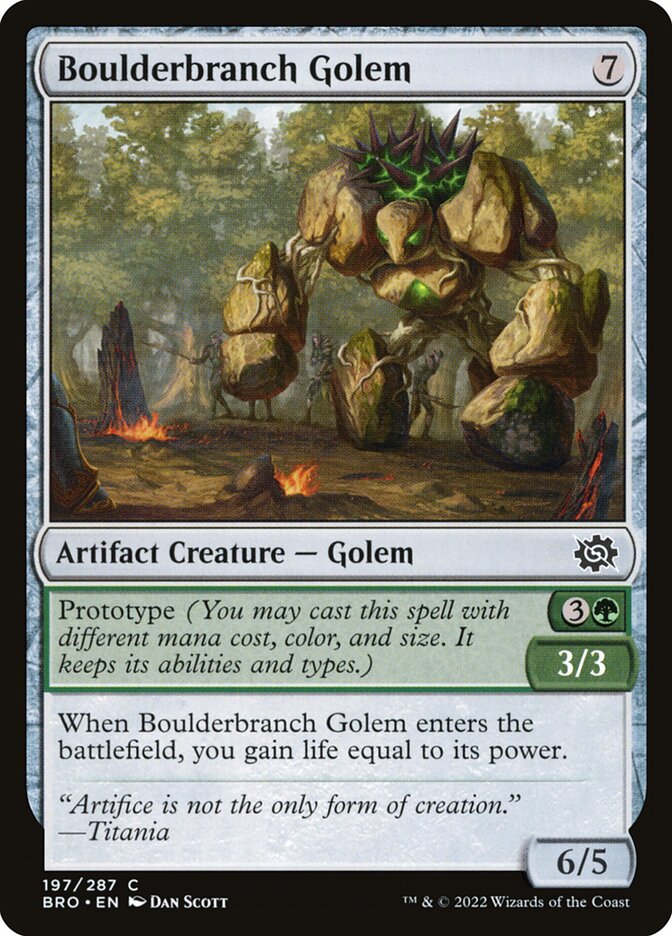 Golem Pedragalho / Boulderbranch Golem - Magic: The Gathering - MoxLand