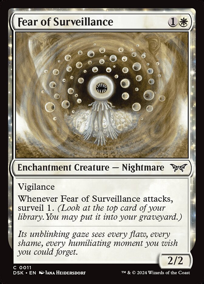 Medo da Vigilância / Fear of Surveillance - Magic: The Gathering - MoxLand