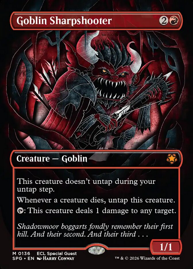 Goblin Atirador de Elite / Goblin Sharpshooter - Magic: The Gathering - MoxLand