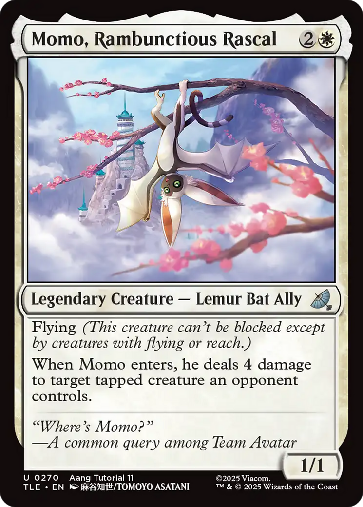 Momo, Maroto Bagunceiro / Momo, Rambunctious Rascal - Magic: The Gathering - MoxLand