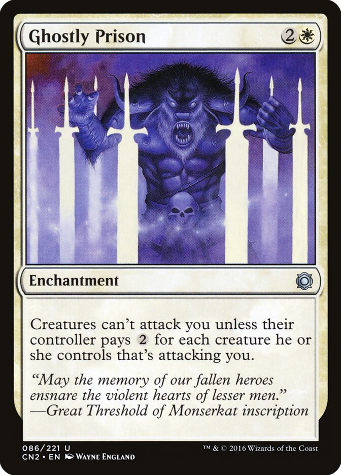 Prisão Fantasmagórica / Ghostly Prison - Magic: The Gathering - MoxLand