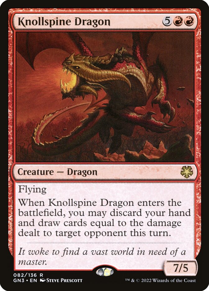 Dragão da Colina Espinhosa / Knollspine Dragon - Magic: The Gathering - MoxLand