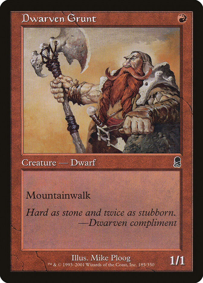 Anão Recruta / Dwarven Grunt - Magic: The Gathering - MoxLand