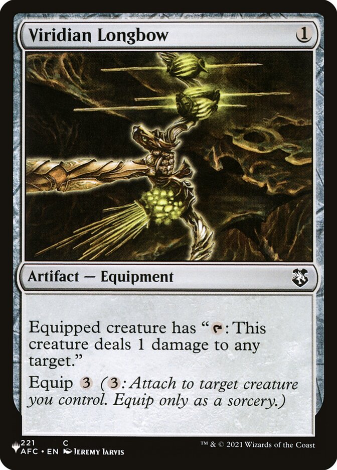Arco Longo Viridiano / Viridian Longbow - Magic: The Gathering - MoxLand