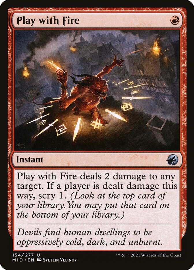 Brincar com Fogo / Play with Fire - Magic: The Gathering - MoxLand