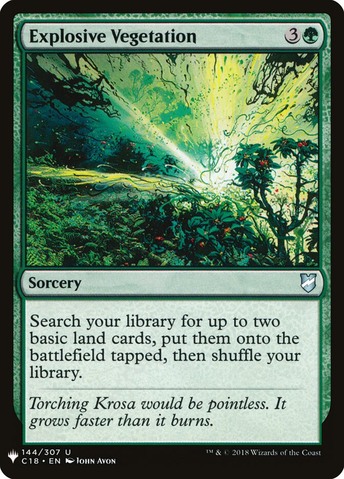 Vegetação Explosiva / Explosive Vegetation - Magic: The Gathering - MoxLand