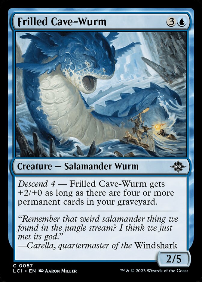 Vorme-das-cavernas de Gola / Frilled Cave-Wurm - Magic: The Gathering - MoxLand
