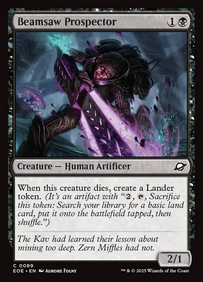 Garimpeiro da Serra Laser / Beamsaw Prospector - Magic: The Gathering - MoxLand