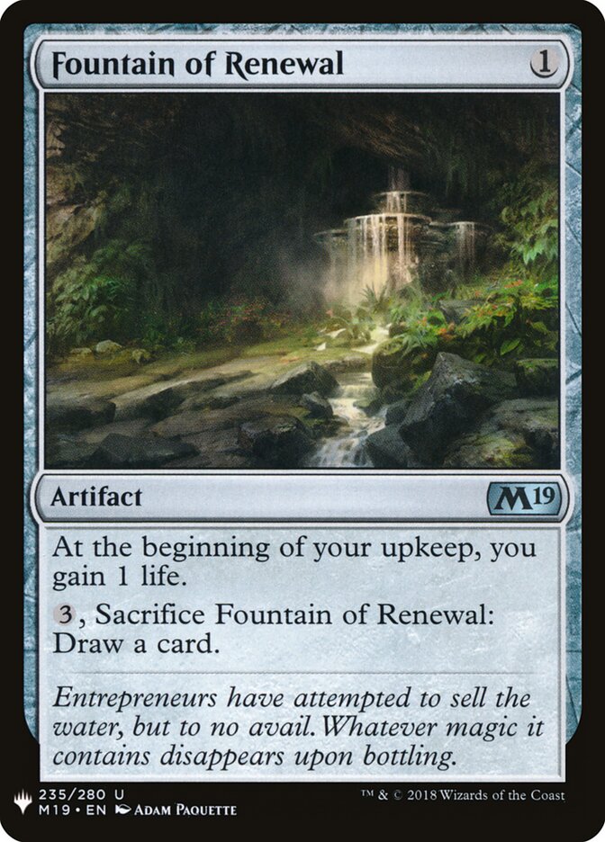 Fonte da Renovação / Fountain of Renewal - Magic: The Gathering - MoxLand