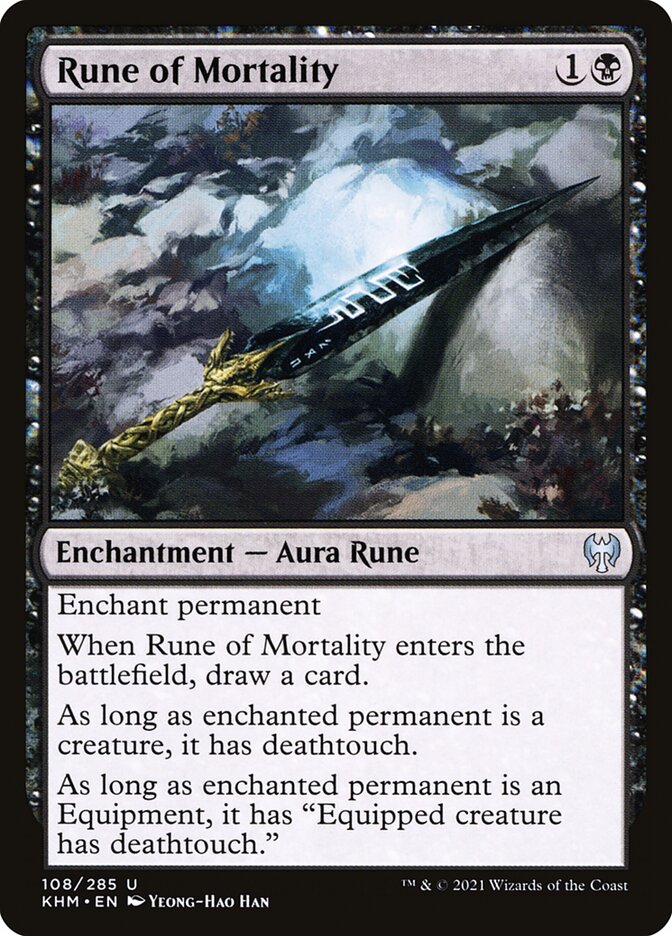Runa de Mortalidade / Rune of Mortality - Magic: The Gathering - MoxLand