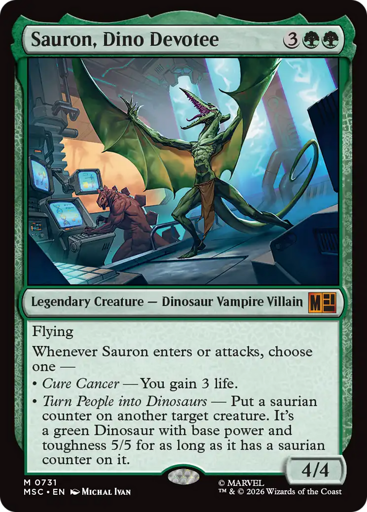 Sauron, Dino Devotee - Magic: The Gathering - MoxLand