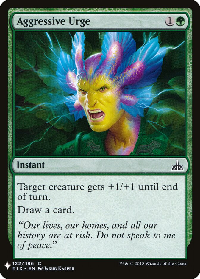 Ímpeto Agressivo / Aggressive Urge - Magic: The Gathering - MoxLand