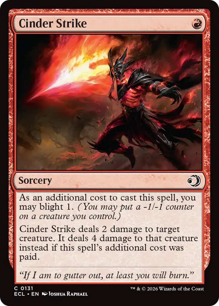 Ataque Cinerário / Cinder Strike - Magic: The Gathering - MoxLand