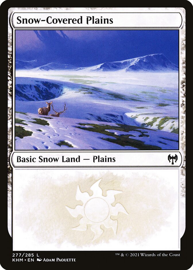 Planície Nevada / Snow-Covered Plains - Magic: The Gathering - MoxLand