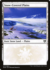 Planície Nevada / Snow-Covered Plains - Magic: The Gathering - MoxLand