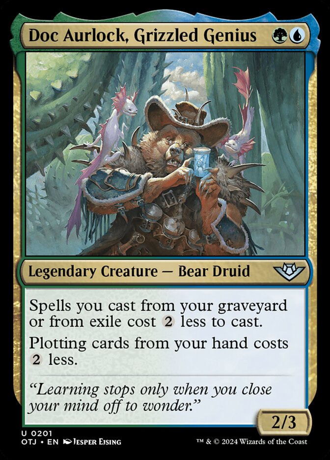 Dr Aurock, Gênio Grisalho / Doc Aurlock, Grizzled Genius - Magic: The Gathering - MoxLand