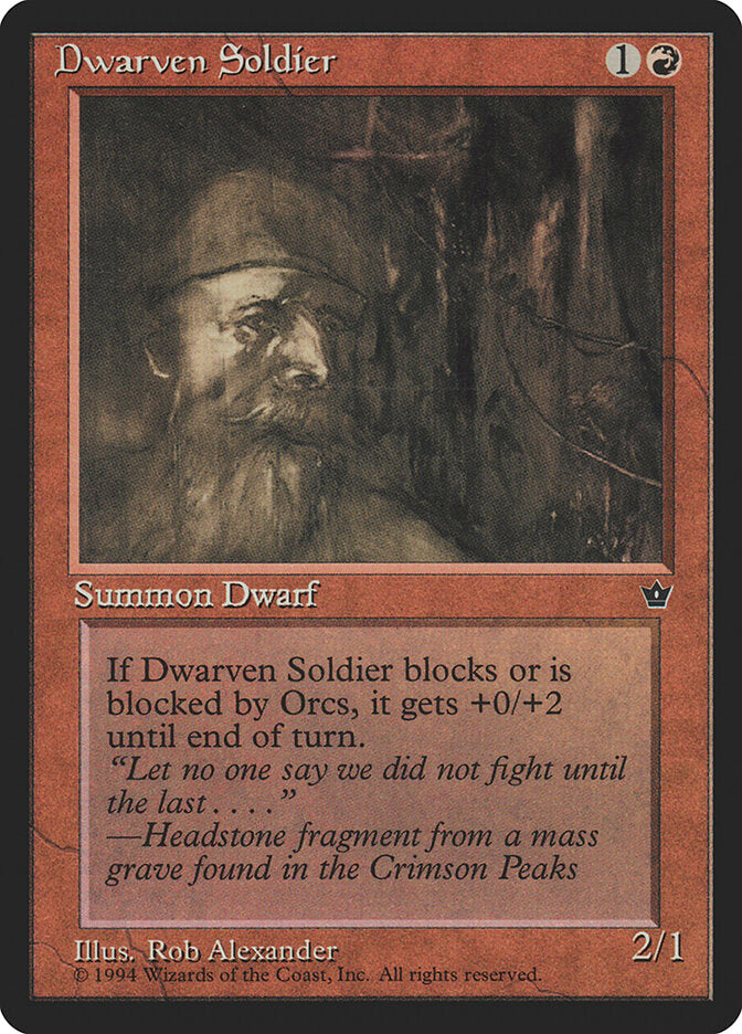 Anão Soldado / Dwarven Soldier - Magic: The Gathering - MoxLand
