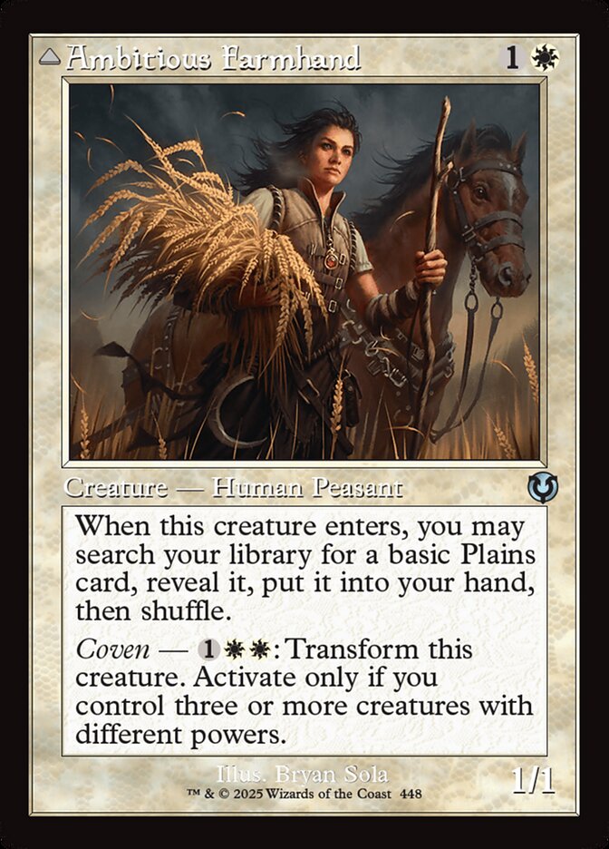 Lavradora Ambiciosa / Ambitious Farmhand - Magic: The Gathering - MoxLand