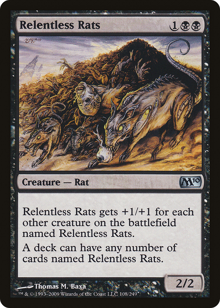 Ratos Implacáveis / Relentless Rats - Magic: The Gathering - MoxLand