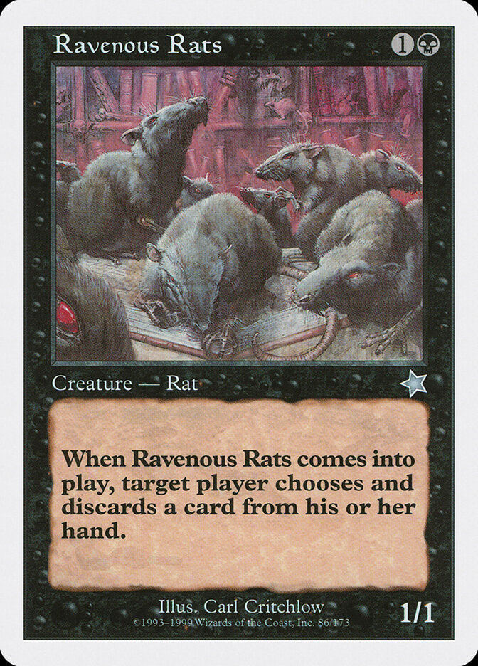 Ratos Vorazes / Ravenous Rats - Magic: The Gathering - MoxLand