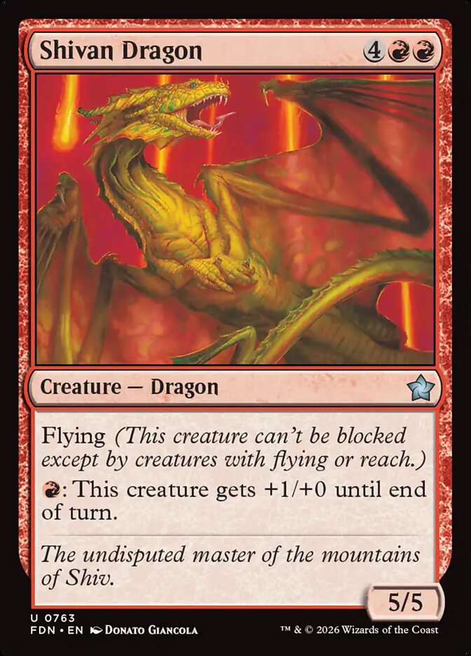 Dragão de Shiv / Shivan Dragon - Magic: The Gathering - MoxLand