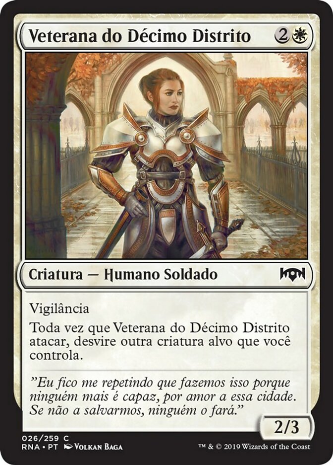 Veterana do Décimo Distrito / Tenth District Veteran - Magic: The Gathering - MoxLand