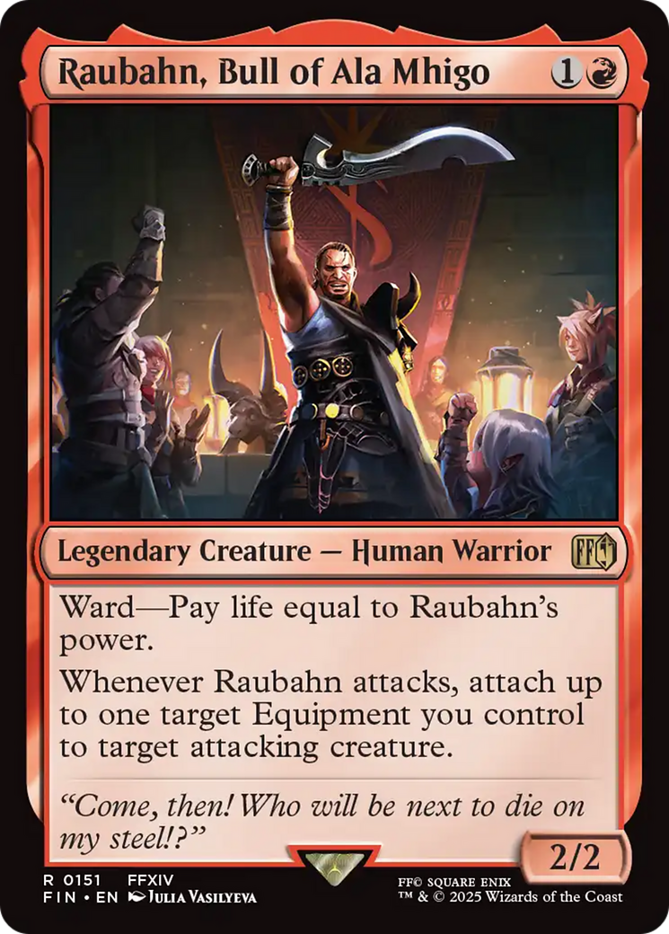 Raubahn, Touro de Ala Mhigo / Raubahn, Bull of Ala Mhigo - Magic: The Gathering - MoxLand
