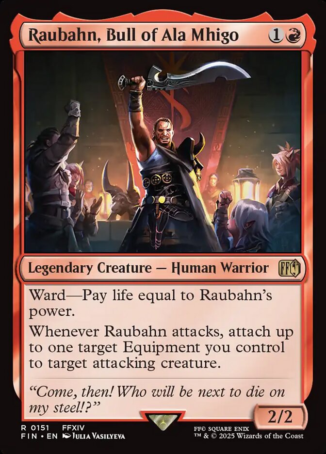 Raubahn, Touro de Ala Mhigo / Raubahn, Bull of Ala Mhigo - Magic: The Gathering - MoxLand