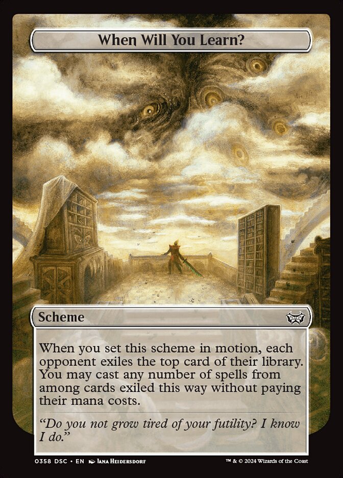 When Will You Learn? - Magic: The Gathering - MoxLand