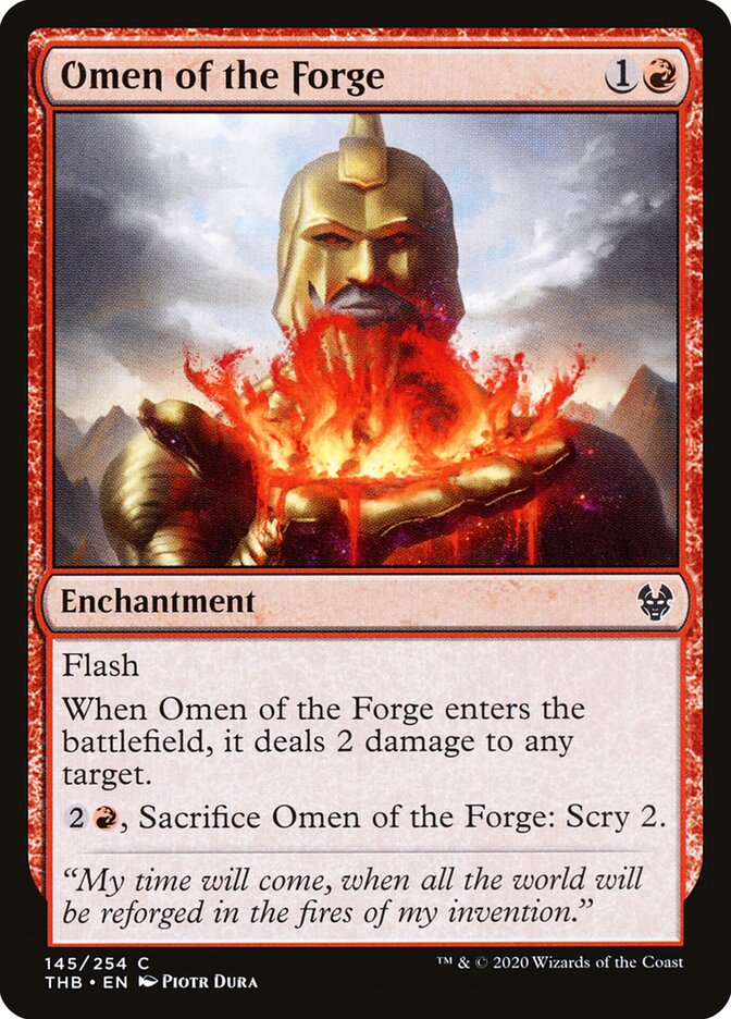 Augúrio da Forja / Omen of the Forge - Magic: The Gathering - MoxLand