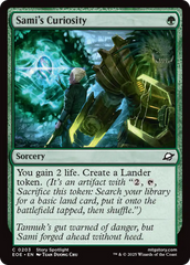 Curiosidade de Sami / Sami's Curiosity - Magic: The Gathering - MoxLand