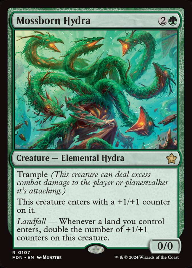 Hidra Musgonata / Mossborn Hydra - Magic: The Gathering - MoxLand
