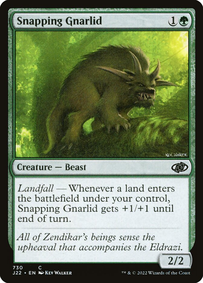 Gnarlid Trinchador / Snapping Gnarlid - Magic: The Gathering - MoxLand
