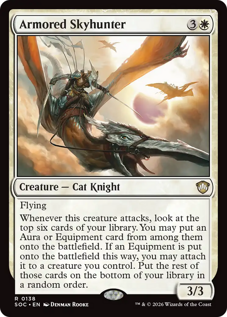 Caçadora Celeste Armadurada / Armored Skyhunter - Magic: The Gathering - MoxLand