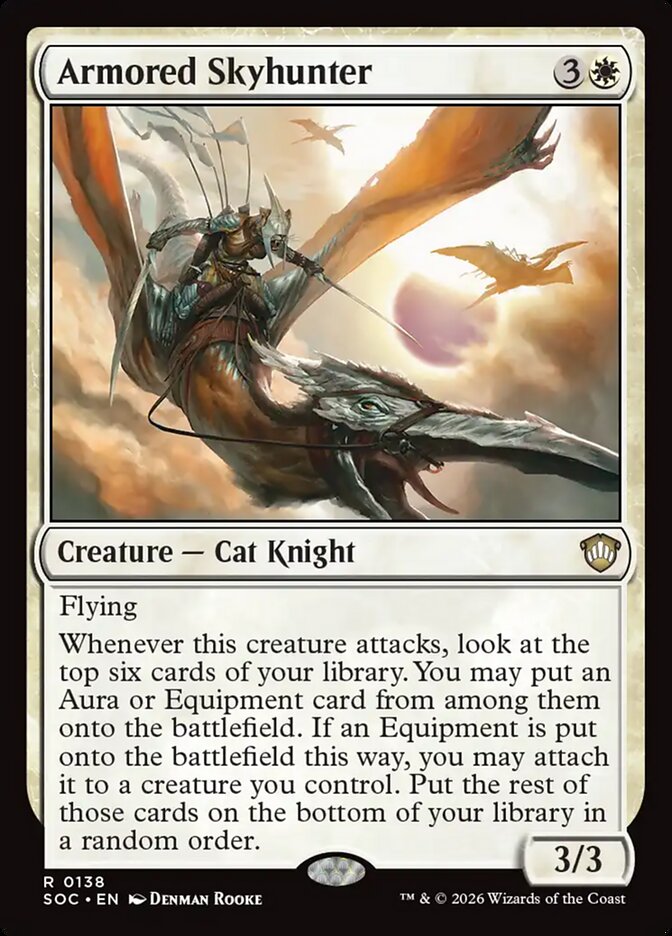 Caçadora Celeste Armadurada / Armored Skyhunter - Magic: The Gathering - MoxLand