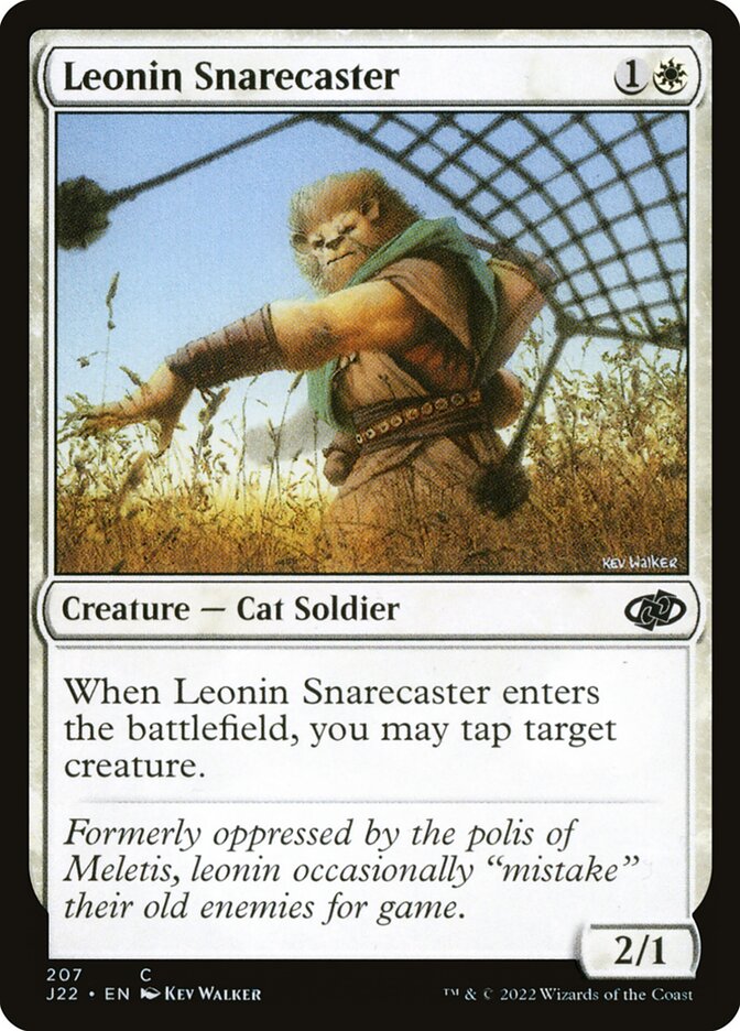 Lançador de Armadilhas Leonino / Leonin Snarecaster - Magic: The Gathering - MoxLand