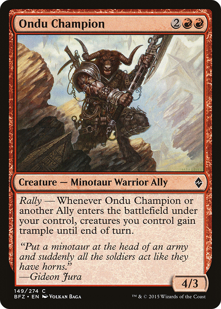 Campeão de Ondu / Ondu Champion - Magic: The Gathering - MoxLand
