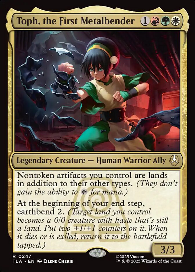 Toph, a Primeira Dobradora de Metal / Toph, the First Metalbender - Magic: The Gathering - MoxLand