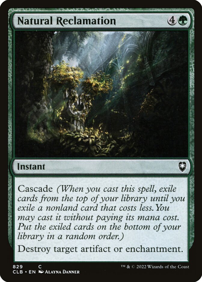 Retomada Natural / Natural Reclamation - Magic: The Gathering - MoxLand