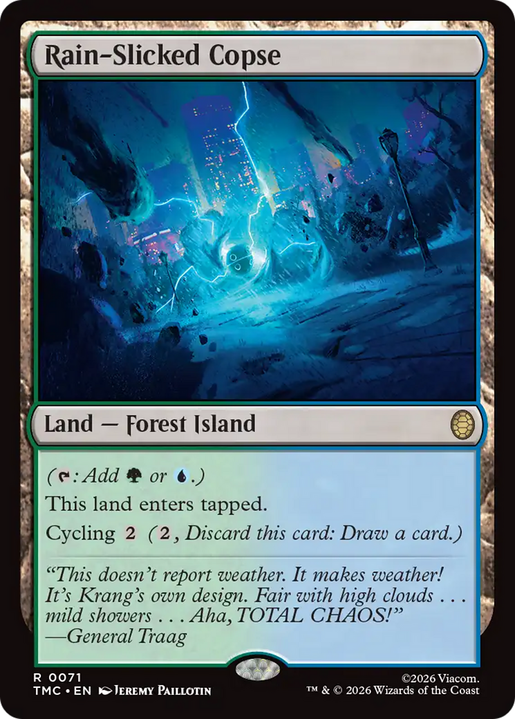 Rain-Slicked Copse - Magic: The Gathering - MoxLand
