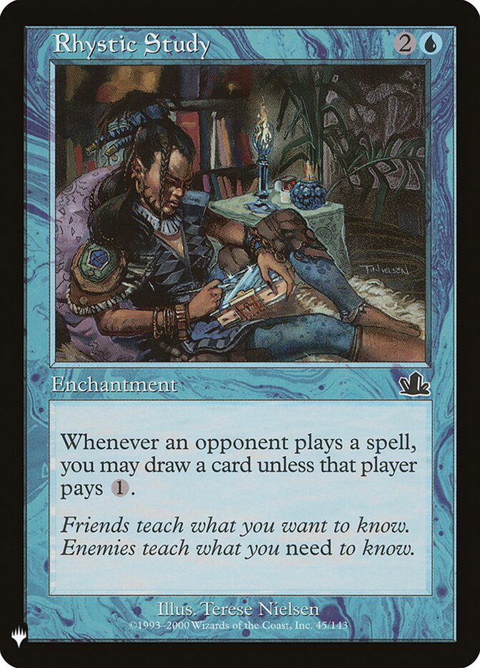 Estudo Rístico / Rhystic Study - Magic: The Gathering - MoxLand