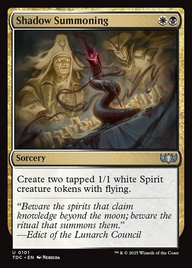 Convocação das Sombras / Shadow Summoning - Magic: The Gathering - MoxLand