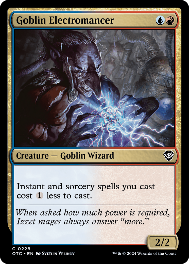 Eletromante Goblin / Goblin Electromancer - Magic: The Gathering - MoxLand