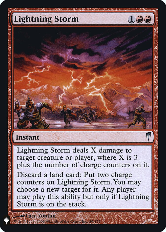 Tempestade Relampejante / Lightning Storm - Magic: The Gathering - MoxLand