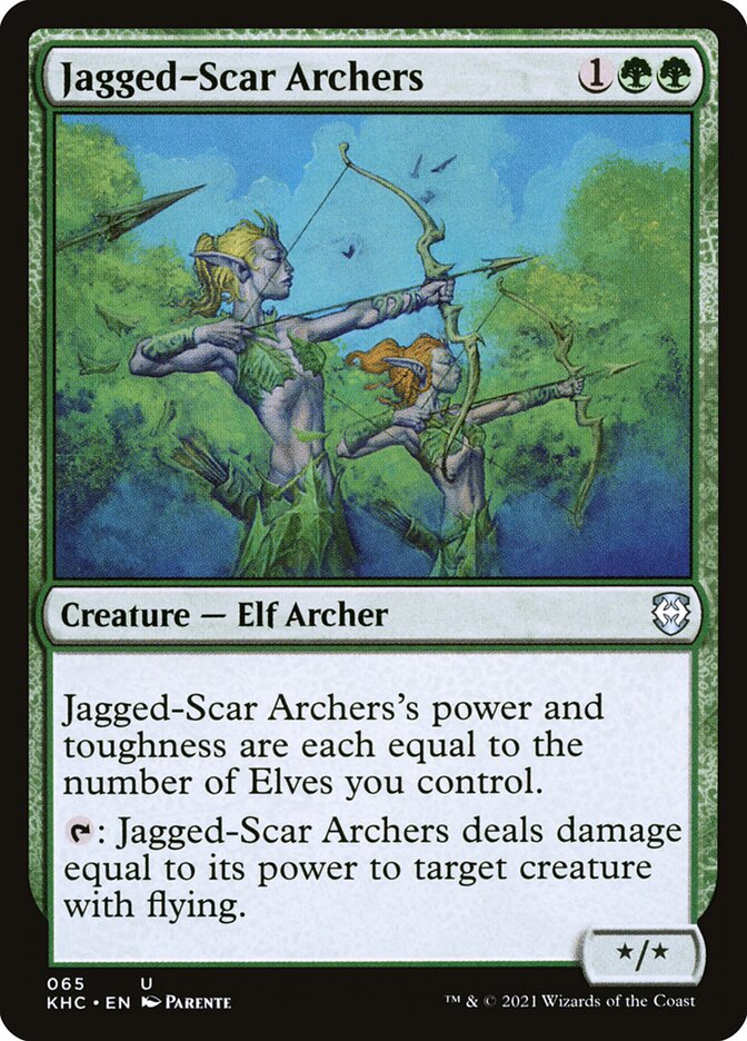 Arqueiros da Cicatriz Dentada / Jagged-Scar Archers - Magic: The Gathering - MoxLand